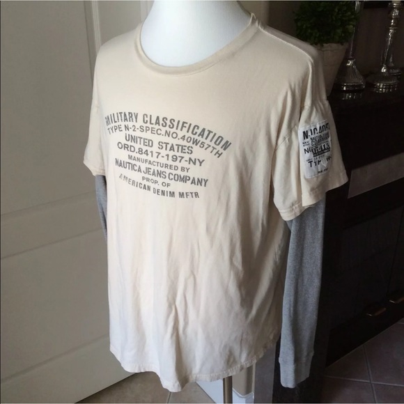 Nautica Other - 🧜🏻‍♀️ Nautica Jeans Co. Military Style XL Tshirt